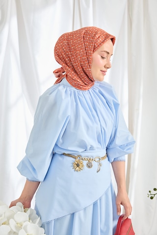 Silk Home Twill İpek Eşarp Mini Bouquet Nar Çiçeği