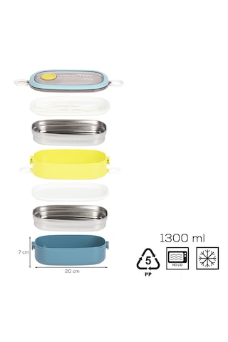 Porsima 66729 Stainless Steel Vakumlu Lunch Box Sefer Tası 1300 ML