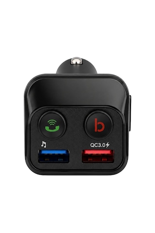 Powermaster Pm-24634 Bluetooth 5.0 32 Gb Led Ekran Usb/bt/tf/çift Usb 3.4 Amper Fm Transmitter