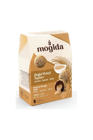 Mogida Doğal Enerji Hurma Topları Şeker İlavesiz 150g Kutu 10 Adet -1418
