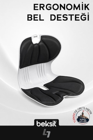 BEKSİT SOFTTOUCH Ergonomik Bel Desteği Süngerli (Beyaz)