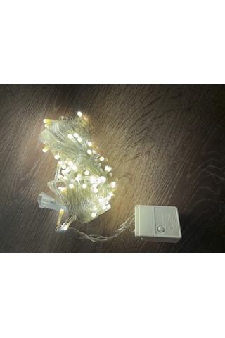 10m 100 Led Damla Uçlu Gün Işığı Şeffaf Kablo Mz-17-4