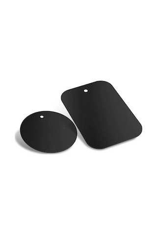 Polham 0.4mm 2 Adet Set Ultra İnce Yapışkanlı Metal Mıknatıs, 3m Hafif Tüm Telefonlara Uyumlu Mıknatıs
