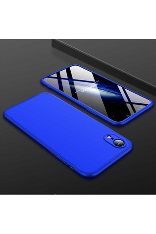 Apple Uyumlu iPhone Xr 6.1 Kılıf Zore Ays Kapak Mavi