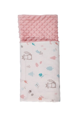 Hangfox Yumuşak Pamuk Bebek Battaniyesi 110x158cm - Nane Desenli, Nemli Ve Konforlu, Bebek Yatağı Araç Seyahat İçin Uygun Çok Renkli