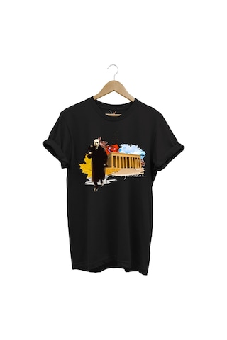 Atatürk Anıtkabir 10 Kasım 29 Ekim 23 Nisan 19 Mayıs Cumhuriyet Sonsuza Kadar Regular Fit T-shirt Siyah