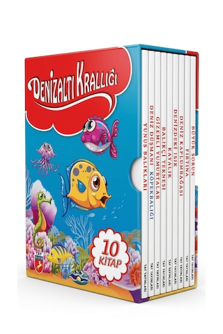 Denizaltı Krallığı 10 Kitap Kutulu Okuma Seti