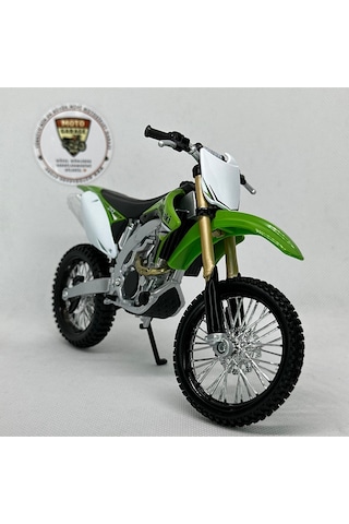 Kawasaki Kx 450f 1:12 Diecast Maket Motor Lisanslı Metal Model Motosiklet