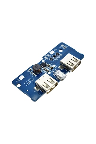 Powerbank Şarj Devresi, 5v 2a Charger Modül, Lityum Batarya, Mikro Usb İki Port,