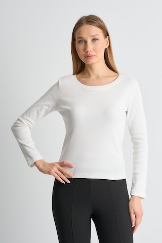 Alexander Gardi Alexandergardı Uzun Kollu Basic Kadın Sweatshirt Beyaz