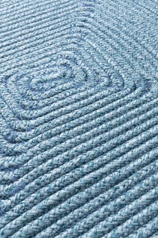 Koza Home Cesta El Yapımı Örgü Turkuaz Kare Supla 32x32 4002 Turkuaz