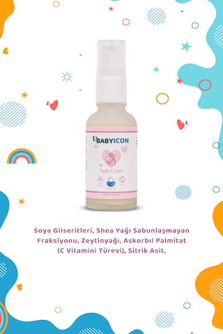 Baby Icon Organik Vegan Göğüs Ucu Kremi
