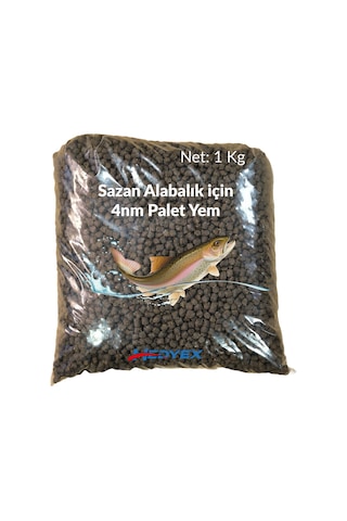 Hedyex 4nm Palet Yem 1kg Sazan Alabalık İçin Palet Yem