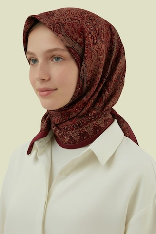 Premium Lux Original Etnik Desen Şal Vual İpek, 1. Sınıf, Hafif, Rahat, Şık, Tesettür Giyim Yeşil Siyah Bej Detay