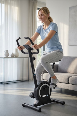 Fegel FG-100 Kondisyon Bisikleti Ev Tipi Spor Bisikleti, Lcd Ekran, Nabız Ölçer, Direnç Ayarlı