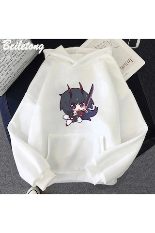 Tarzsokak Beyaz Anime Honkai Etki 3rd Hoodies Moda Rahat U Harajuku Yeni Spor Kari