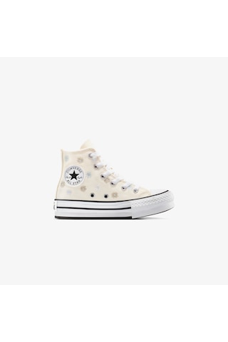 Converse Chuck Taylor All Star Platform Florals Çocuk Krem Sneaker A13448c Krem
