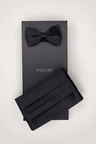 Morven Erkek Siyah Kutulu Papyon Kuşak Seti 26mc052015001 Siyah