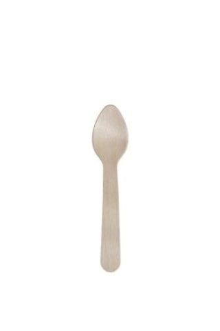 Ekolojik Tahta Dondurma-tatlı Kaşığı 11 Cm - 50 Adet Ahşap