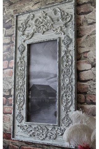 Neiwel Vintage Bena Resim Ve Ayna Çerçevesi Beyaz