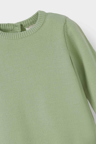 Defacto Kız Bebek Bisiklet Yaka Triko Kazak X8187a225augn1123 Yeşil