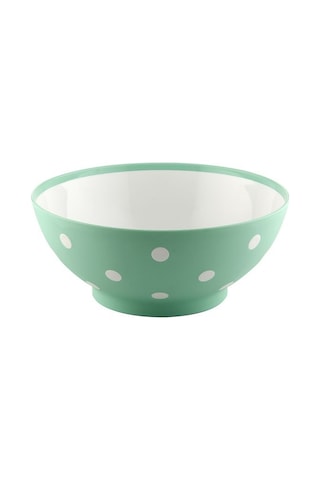 Benekli Renkli Yuvarlak Salatalık Kase Tabak 3 Litre 25.5x25.5x11