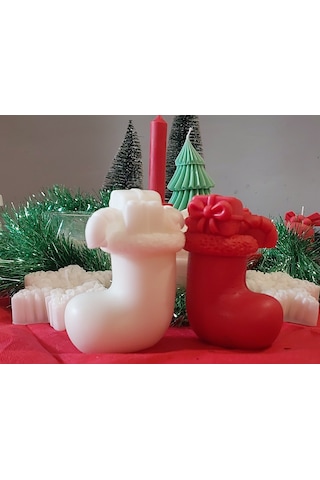 Yılbaşı Çorapı Mum