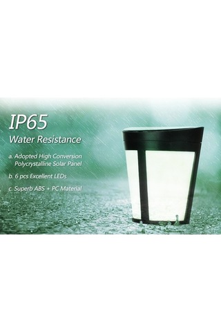 Novahub Güneş Enerjili 6 Led Su Geçirmez Bahçe Duvar Lambası - Otomatik Sensörlü Beyaz Güneş Işığı İle Yüksek Kalite Aydınlatma Beyaz