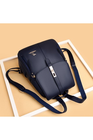 Geeksen Kadınlar İçin Siyah Çift Askılı Çanta - Dayanıklı Kumaş, 3 Bölmeli, 27x32x14 Cm, 0.7 Kg, Glossy Donanım, Rahat Kullanim Açık Pembe - Siyah