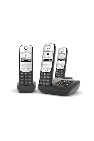 Gigaset A690A Trio 3 Ahizeli Telesekreterli Telsiz Telefon