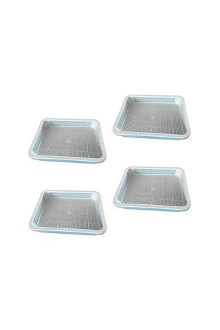 Trendooze 4 Adet Bahçe Filizleme Tepsisi Buğday Çimi Seti