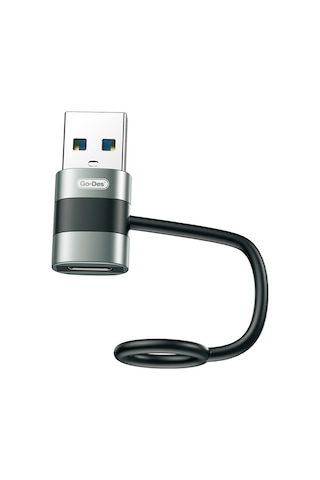 Go-des Gd-ct069 Usb 3.0 To Type-c Data Ve Hızlı Şarj Adaptörü Siyah
