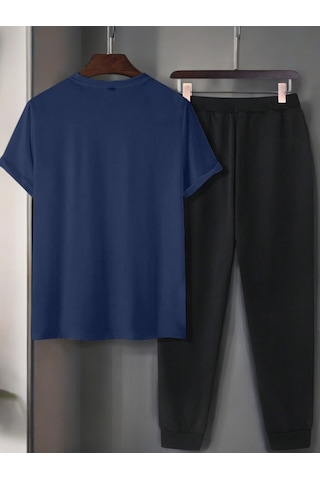 Unisex Los Angles Baskılı Eşofman Takımı Lacivert