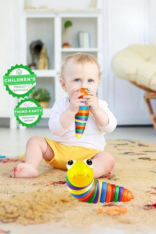 Renkli Tırtıl Oyuncak - Söktak Tırtıl - Eğlenceli Tırtıl - Renkli