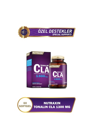 Nutraxin Tonalin Cla 1300 Mg 60 Soft Jel - Aspir Yağı