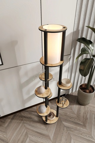 Ravilo Volante Raflı Lambader Meşe