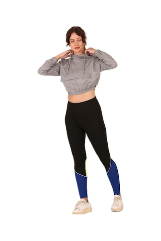 Scorp Alice Crop Kapüşonlu Kadın Sweatshirt Gri