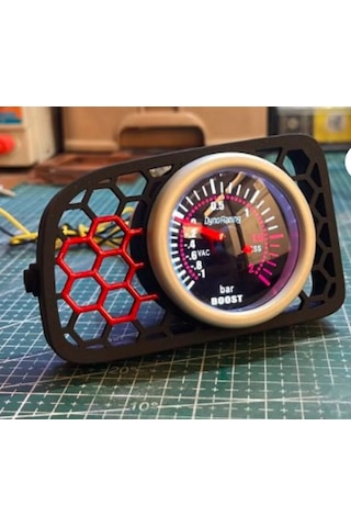 Polo 6r - 6c / Havalandırma Izgara Gösterge Podu Kırmızı 52mm 52