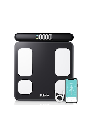 Fabcio Fitsmart Pro Bloetooth 8 Elektrotlu Çok Fonksiyonlu Yağ Ölçer Akıllı Baskül
