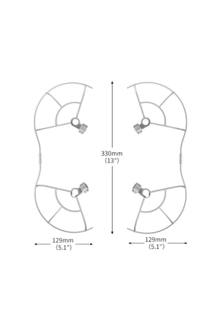 Djı Mini 3 Pro İçin Startrc Drone Pervane Koruyucu Koruma Karşıtı Koruma Karşıtı Yüzük Gri