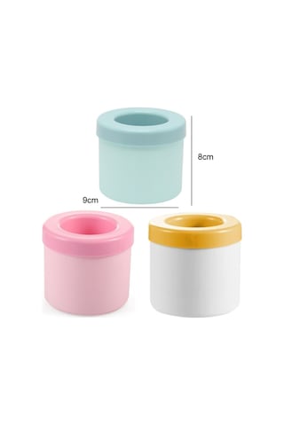 Silindirik Silikon Buz Küpü Fincan Buz Yapımı Kalıp Yellow Diğer