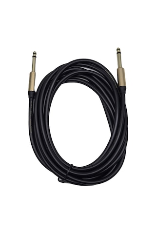 3 Metre 6.35 Mm To 6.35 Mm Ses Kablosu - Stereo Çivi Jak Enstrüman Ve Amfi Bağlantı Kablosu