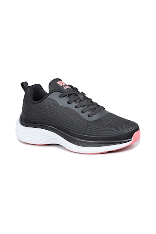 Jump 29828 Siyah - Somon Pembe Kadın Sneaker Günlük Spor Ayakkabı Siyah - Pembe