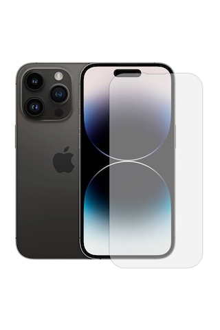 İphone 14 Pro Uyumlu Kırılmaz Temperli Ekran Koruyucu Cam