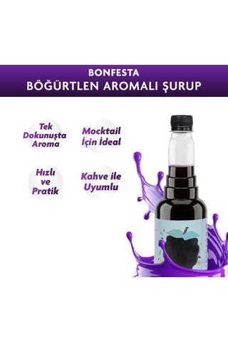 Bonfesta Böğürtlen Aromalı Kahve ve Kokteyl Şurubu 750 ML