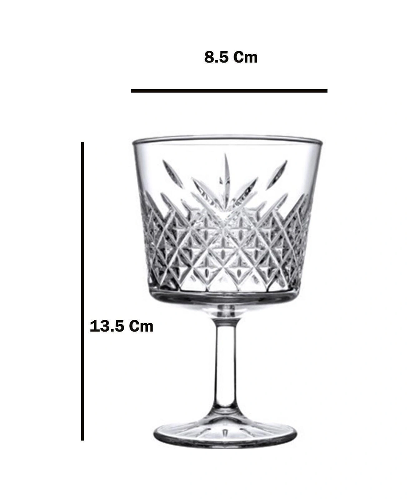 Paşabahçe 440456 Timeless Kokteyl Kadeh 4'lü 270cc Şeffaf