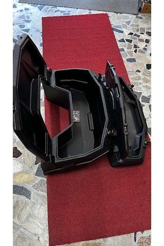 Segway Uyumlu Anahtarlı Atv Cv 80 Ön & Cv 180 Arka Çanta Set Siyah