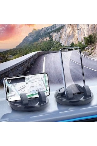 Mcg Numaratörlü Güçlü Yapışkanlı 360 Derece Dönebilen Su Geçirmez Araç İçi Telefon Tutucu Plastik Aparat