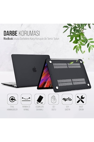 Macbook Uyumlu İnce Sararmayan Şeffaf Macbook Uyumlu Crystal İshield Kapak Sert Kabuk Koruma Kılıfı 13.6 2022 M2 A2681 Sku: Smg8690010090126 1