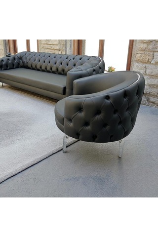 Tekli Berjer, Deri Ofis Büro Koltuğu Imalattan Siyah